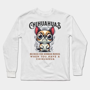 Angry Chihuahua Funny Long Sleeve T-Shirt